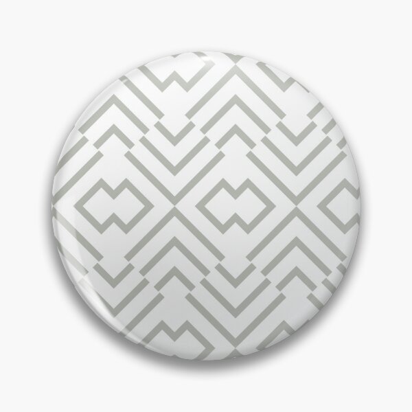 Item preview, Green and White Art Deco Shape Pattern - Pratt and Lamberts 2022 Color of the Year Gray Mist 419B designed and sold by ColorOfTheYears.
