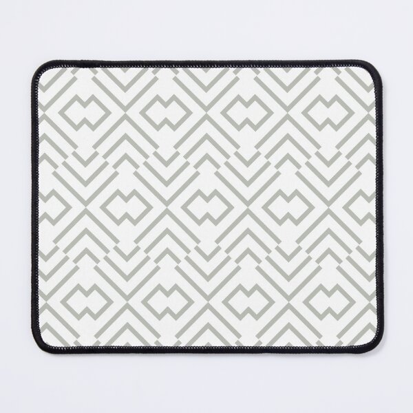 Item preview, Green and White Art Deco Shape Pattern - Pratt and Lamberts 2022 Color of the Year Gray Mist 419B designed and sold by ColorOfTheYears.