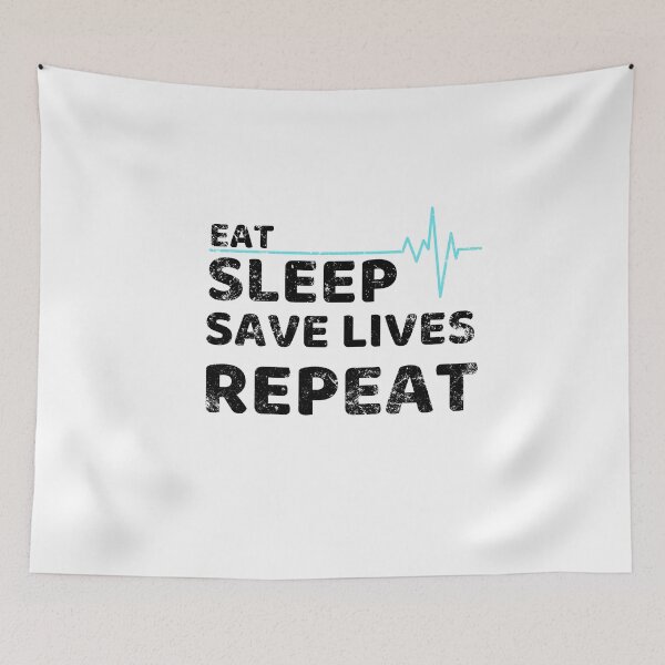 Item preview, Eat sleep save lives repeat, keep calm and save lives, nurse,  designed and sold by oufa.
