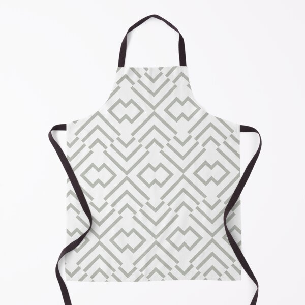 Item preview, Green and White Art Deco Shape Pattern - Pratt and Lamberts 2022 Color of the Year Gray Mist 419B designed and sold by ColorOfTheYears.