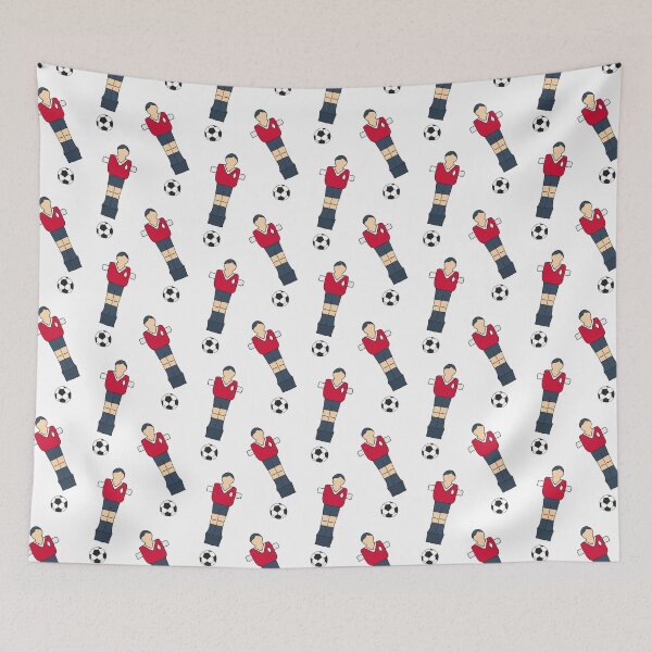 Item preview, Pattern with old school table football players and ball designed and sold by runlenarun.
