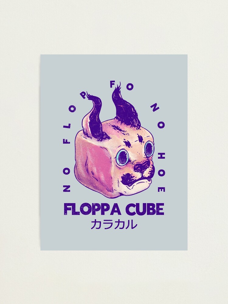 Big Floppa Cube Photographic Prints for Sale