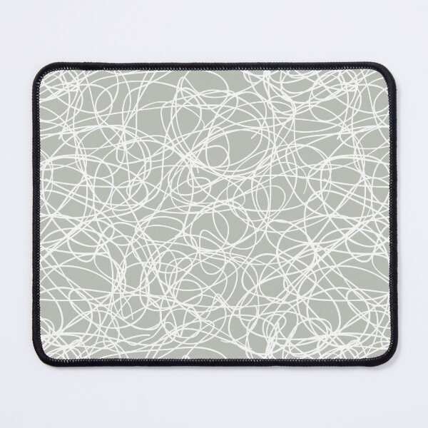 Item preview, Green and White Scribble Mosaic Pattern - Pratt and Lamberts 2022 Color of the Year Gray Mist 419B designed and sold by ColorOfTheYears.