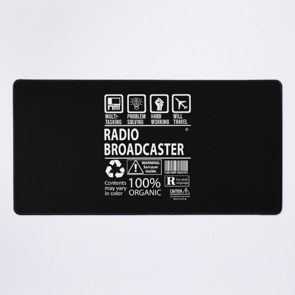 Item preview, Radio Broadcaster T Shirt - MultiTasking Certified Job Gift Item Tee designed and sold by oslandefren.