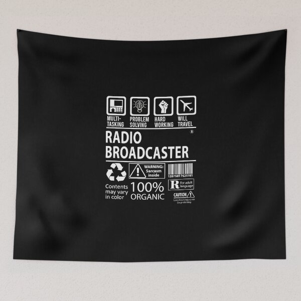 Item preview, Radio Broadcaster T Shirt - MultiTasking Certified Job Gift Item Tee designed and sold by oslandefren.