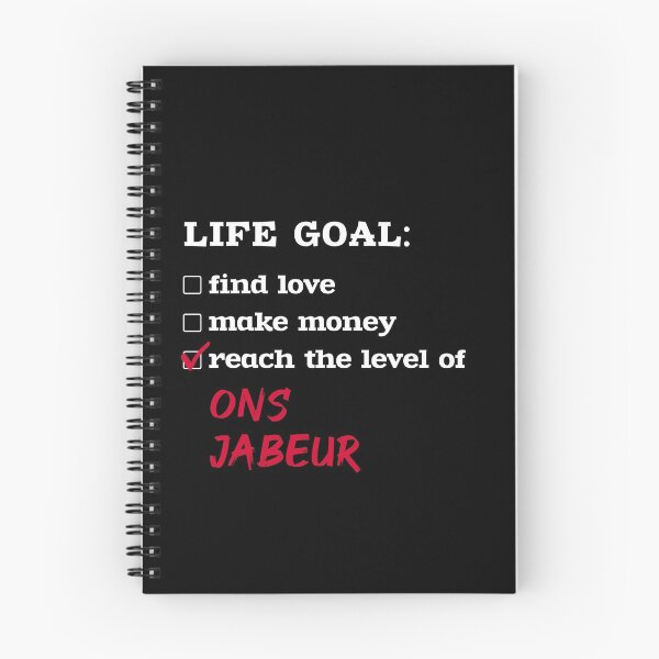 Item preview, Life goal - Ons Jabeur designed and sold by 2Girls1Shirt.