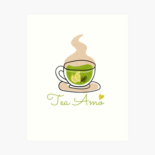 Item preview, Tea Amo - I love Tea, Tea Lover, Tea quote designed and sold by Special-Art1.
