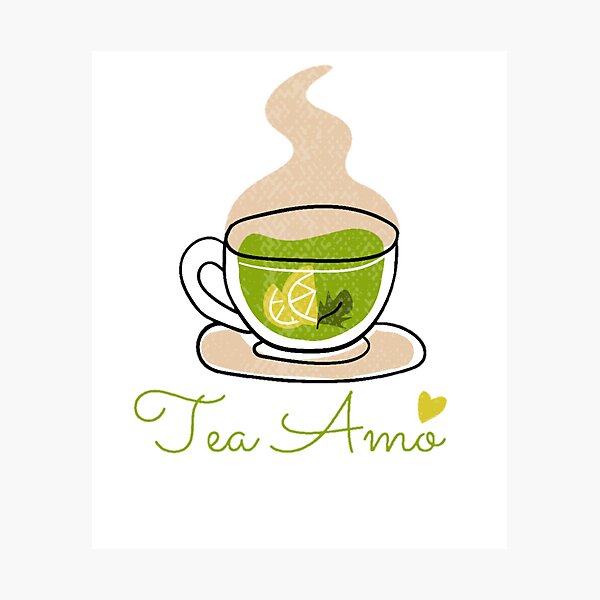 Item preview, Tea Amo - I love Tea, Tea Lover, Tea quote designed and sold by Special-Art1.