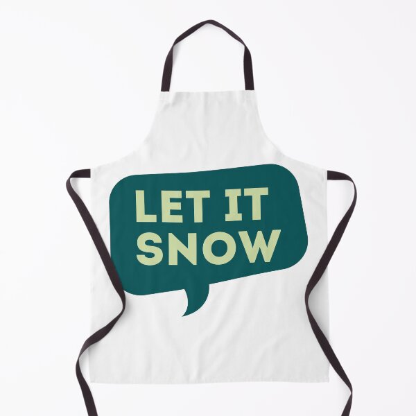 Item preview, Let It Snow Speech Bubble deep green designed and sold by patsyrosedesign.