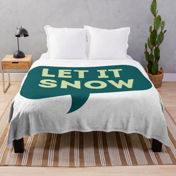 Item preview, Let It Snow Speech Bubble deep green designed and sold by patsyrosedesign.