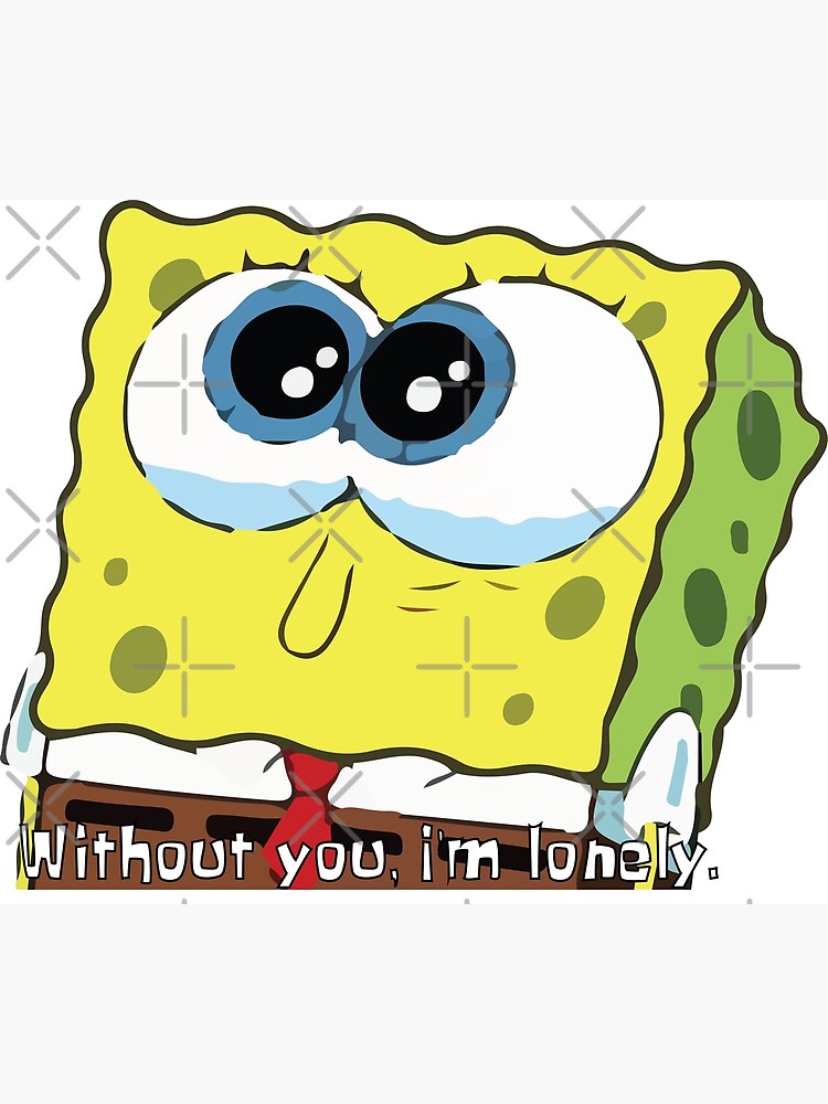 sad spongebob fish | Greeting Card