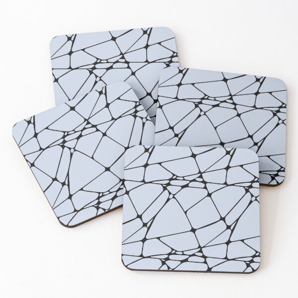 Item preview, Black and Pastel Blue Mosaic Pattern 1 - Diamond Vogel 2022 Popular Colour Surf's Surprise 0593 designed and sold by ColorOfTheYears.