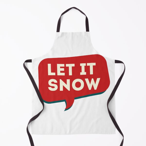 Aperçu de l'œuvre Let It Snow Speech Bubble Ombre rouge créée et vendue par patsyrosedesign.