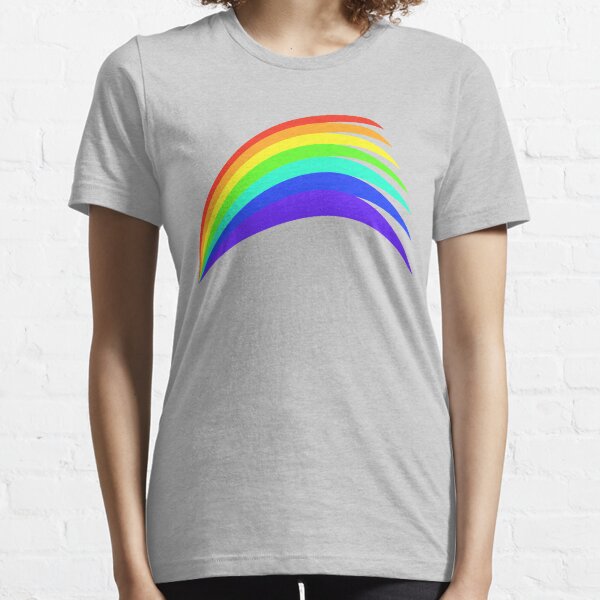 Multicolor Arco Iris NHS con borde blanco 70x hoja pequeña calcomanía