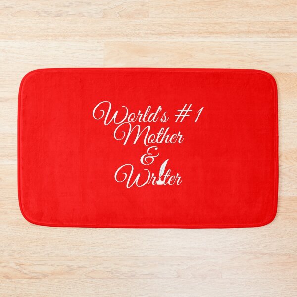 Item preview, World's #1 Mother & Writer Red Background designed and sold by TheKnightWriter.