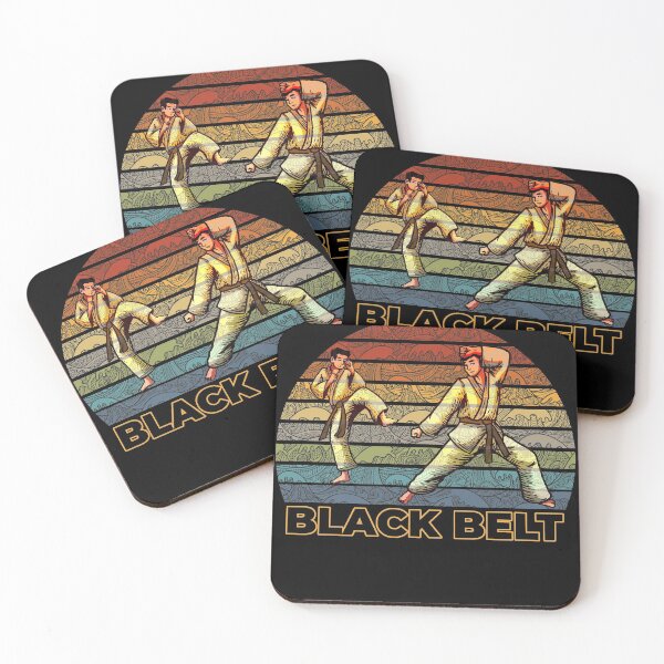 Item preview, 2 Retro Karate Black Belter Fighter in a cool Asia Japan Style designed and sold by Cedinho.