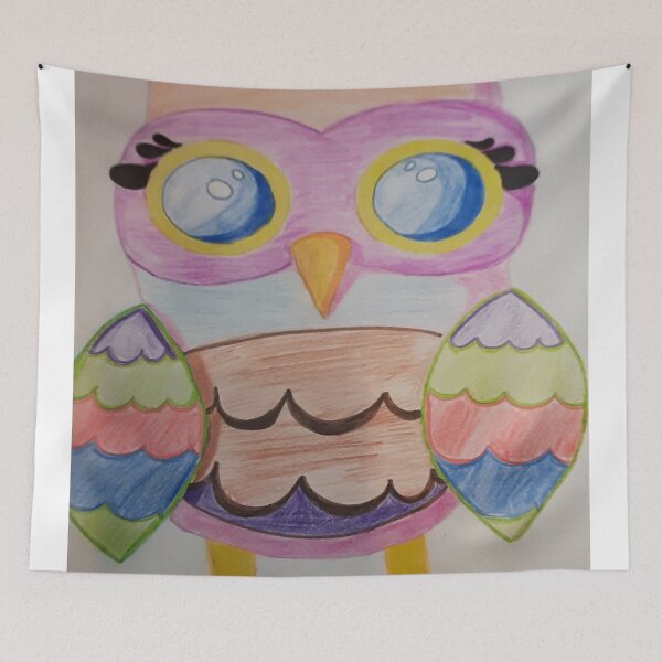 Item preview, multicolored owl designed and sold by Aizhan896.