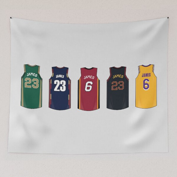 Item preview, Lebron James Jersey History designed and sold by WalkDesigns.