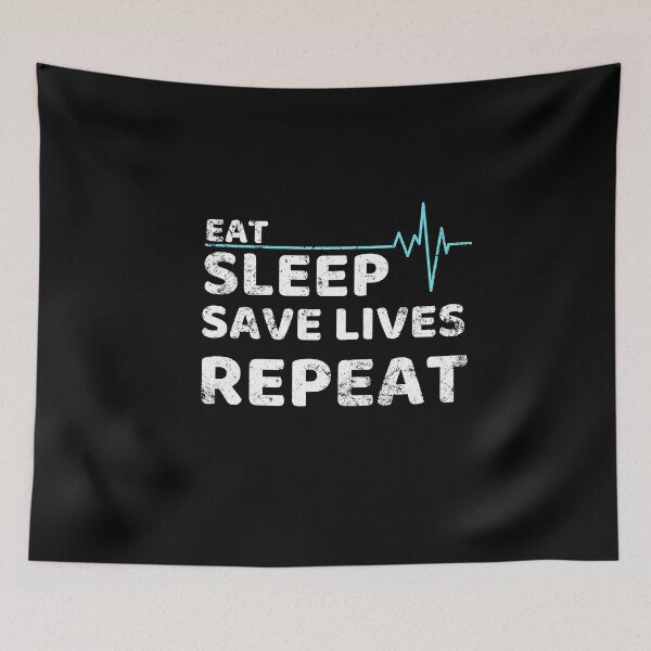 Item preview, Eat sleep save lives repeat, keep calm and save lives, nurse,  designed and sold by oufa.