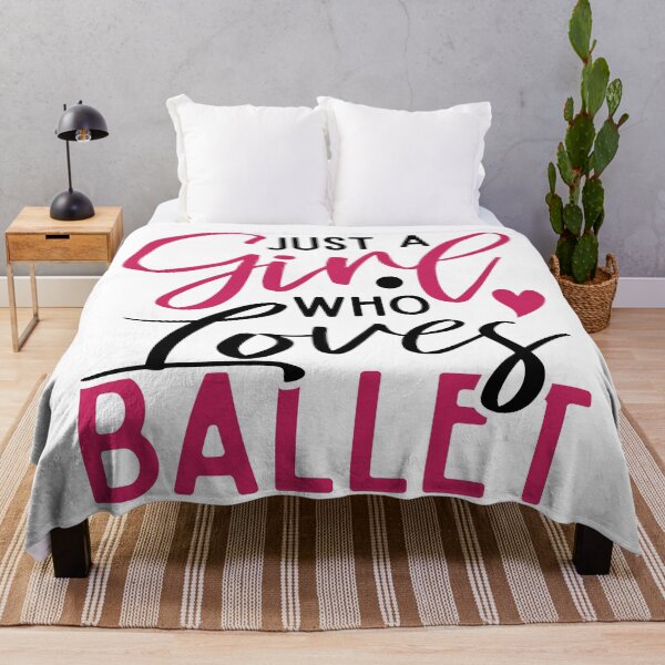 Item preview, Just a Girl Who Loves Ballet - Cute Girly Ballet Dancer Design Gift Idea For Ballerina designed and sold by Prince - Bestseller ★★★★★.