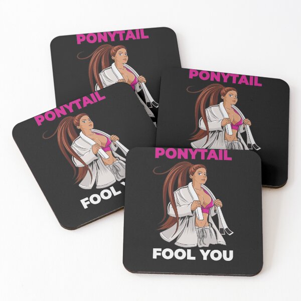 Item preview, Don't Let The Ponytail Fool Cou Cool Karate Woman and Kimono designed and sold by Cedinho.