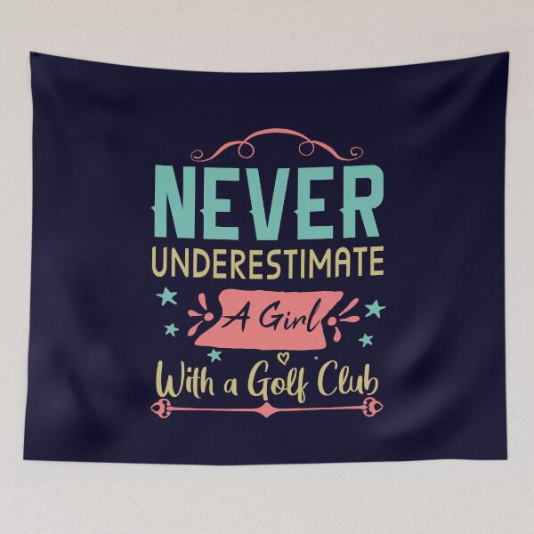 Item preview, Never Underestimate a Girl With a Golf Club Girl Mom Golfer designed and sold by Dream-bubble.