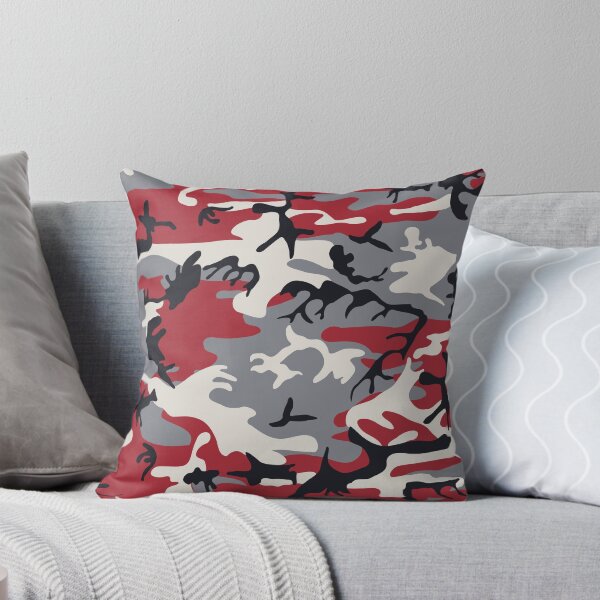 Item preview, Red Grey Camo Camouflage Pattern designed and sold by limitlezz.