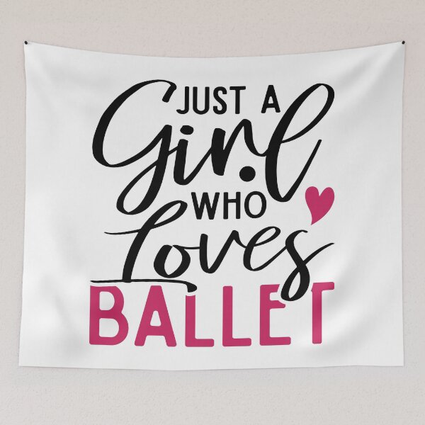 Item preview, Just a Girl Who Loves Ballet - Cute Girly Ballet Dancer Design Gift Idea For Ballerina designed and sold by Prince - Bestseller ★★★★★.