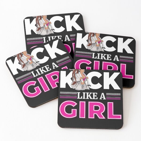 Item preview, Kick Like A Girl Karate Woman Power Girl designed and sold by Cedinho.