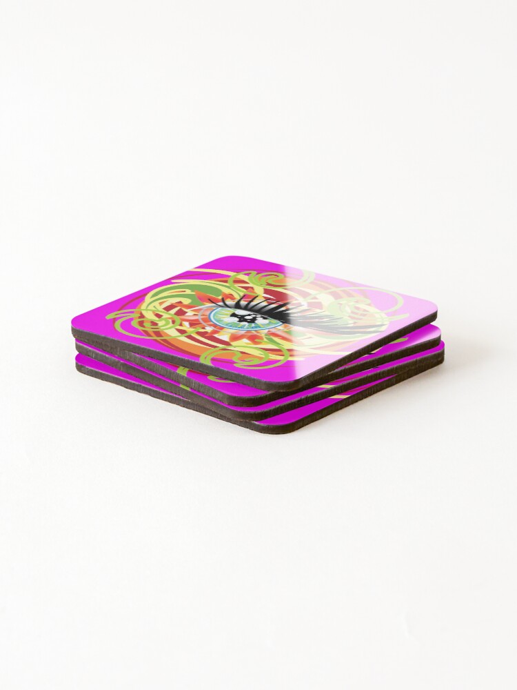Thumbnail 4 of 5, Coasters (Set of 4), look designed and sold by InfinitePathArt.
