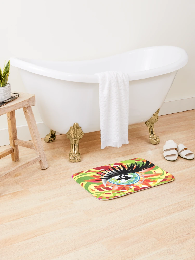 Thumbnail 2 of 6, Bath Mat, look designed and sold by InfinitePathArt.