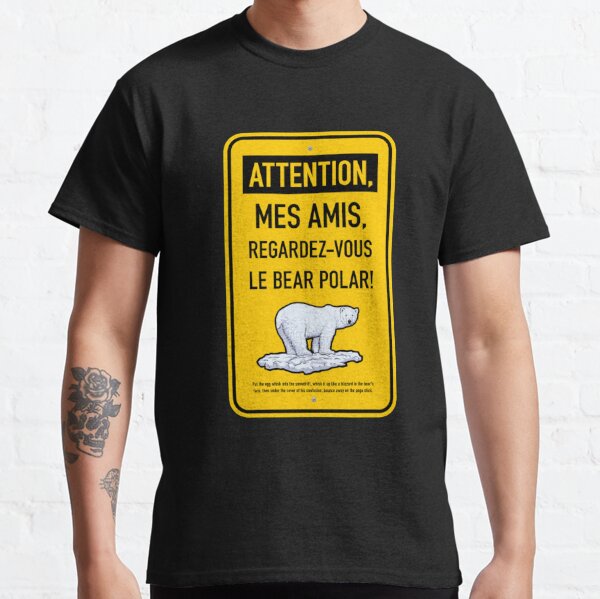 le bear polar signgold Fitted  Classic T-Shirt