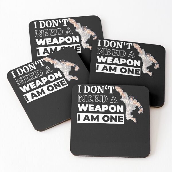 Item preview, I Don't Need a Weapon I am One Kumite Manga Karate Fighter designed and sold by Cedinho.