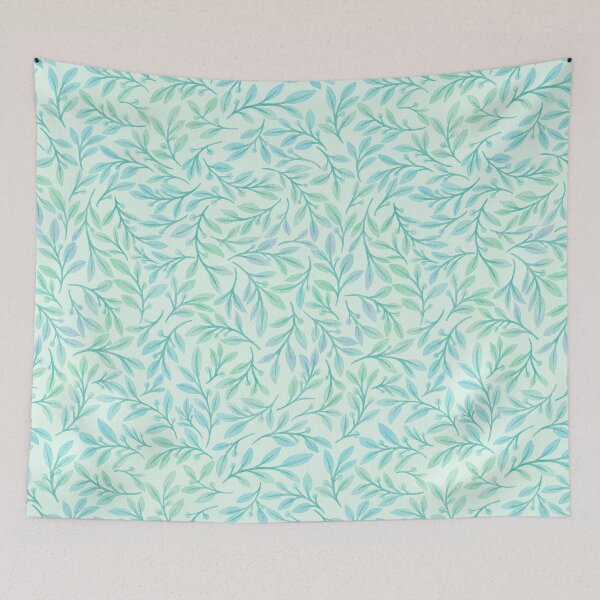 Item preview, Turquoise Leaves designed and sold by RebeccaFlaherty.