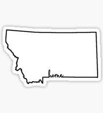 Montana Home Outline Sticker