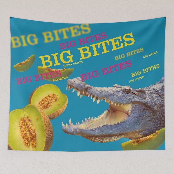 Item preview, Crocodile, hungry alligator eats fruit designed and sold by Mauswohn.