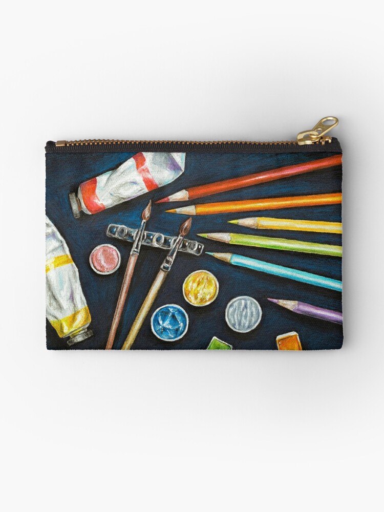 Art Supplies Zipper Pouches for Sale