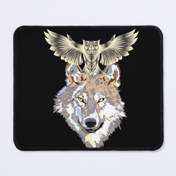 Item preview, wolf and owl amazing design designed and sold by designbyuzi.
