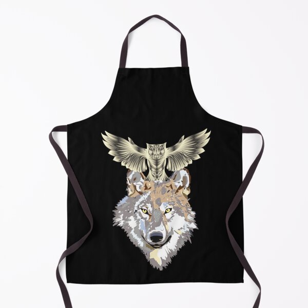 Item preview, wolf and owl amazing design designed and sold by designbyuzi.