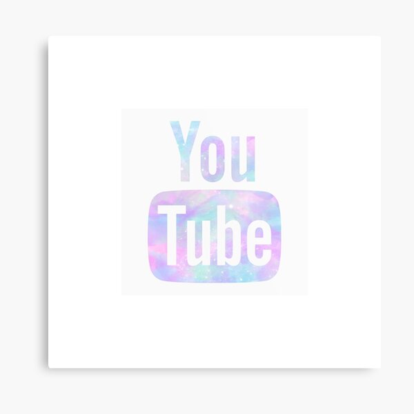 Youtube Pastel Logo Wall Art Redbubble - pastel roblox logo cute