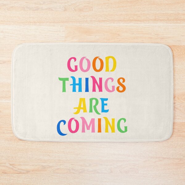 Item preview, Good Things Are Coming Sticker -Preppy Pink Quote - Girl Quote  - Preppy Aesthetic designed and sold by Nossikko.