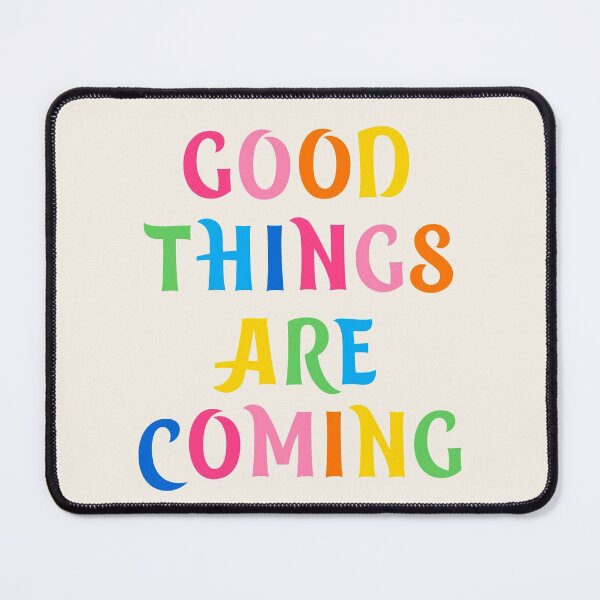 Item preview, Good Things Are Coming Sticker -Preppy Pink Quote - Girl Quote - Preppy Aesthetic designed and sold by Nossikko.