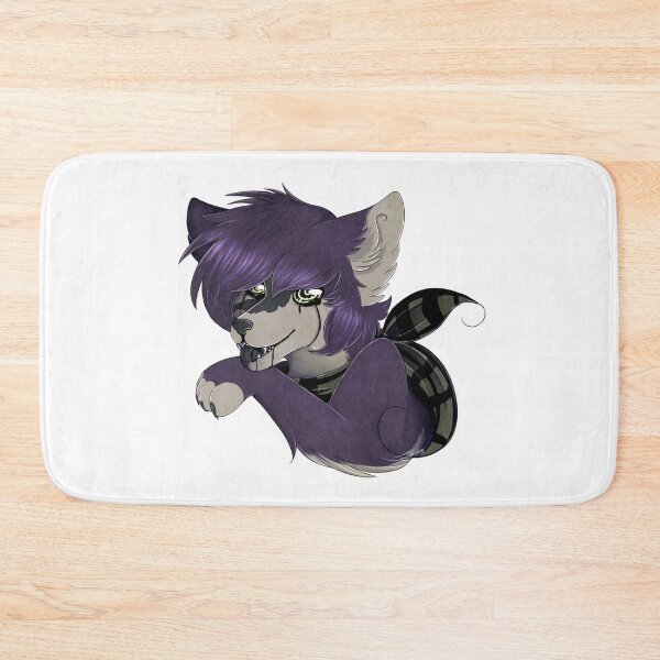 Item preview, Smirking purple wolf with running eyes designed and sold by Kristoffersson.