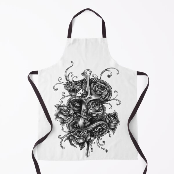 Item preview, Black Rose Snake Art designed and sold by BeeMeCreative.