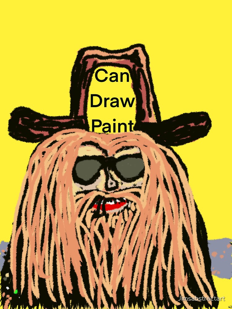 "Can Can Draw Draw Paint" Sticker for Sale by Jimsabstractart Redbubble