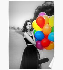 dodie Clark Regenbogen Luftballons Poster