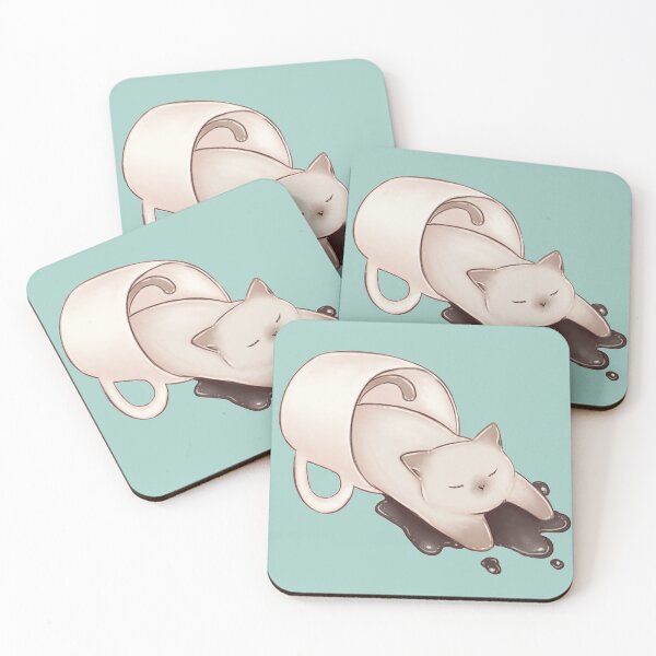 Item preview, Spilled coffeee cat designed and sold by Denise, Denisn't.