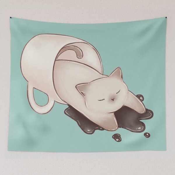 Item preview, Spilled coffeee cat designed and sold by Denise, Denisn't.