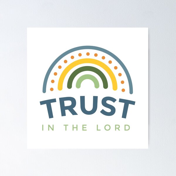 Item preview, Retro Rainbow Trust in the Lord Scripture Design 2022 Youth theme designed and sold by LoftyJDesign.