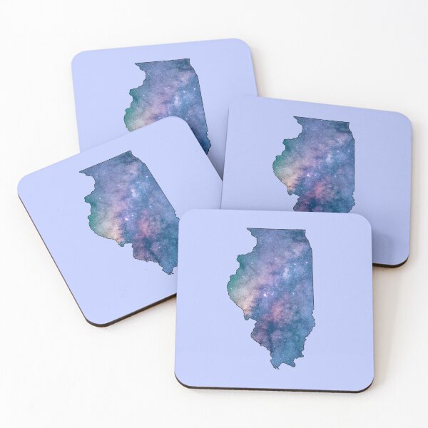 Item preview, Illinois State Outline Galaxy designed and sold by Nichestalgia.